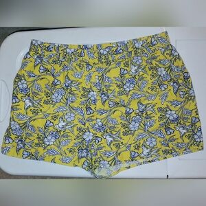 Blue and yellow shorts